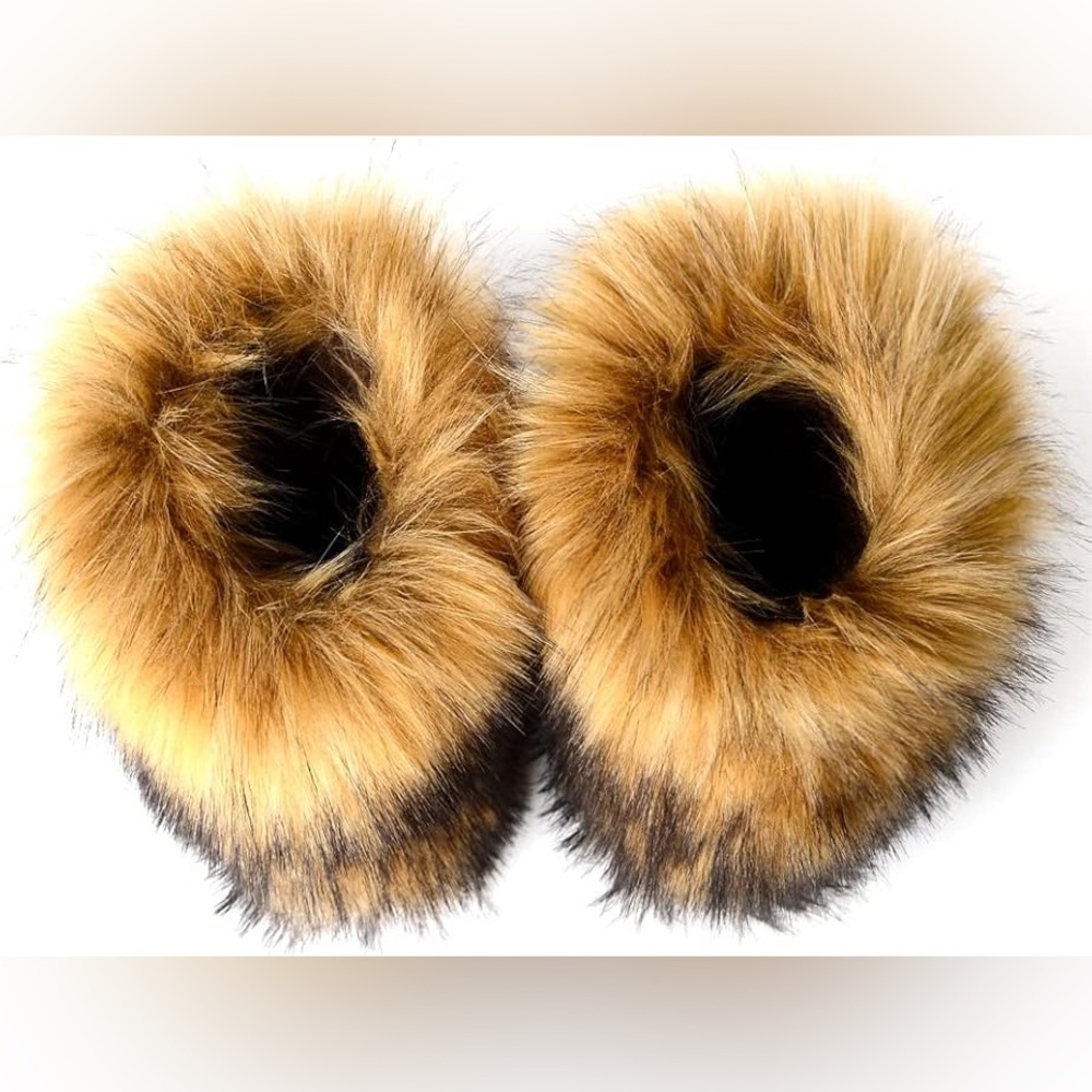 Faux Fur Short Boots – Plush Winter Fashion Boots - Picture 4 of 5